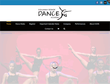 Tablet Screenshot of columbiagorgedanceacademy.com